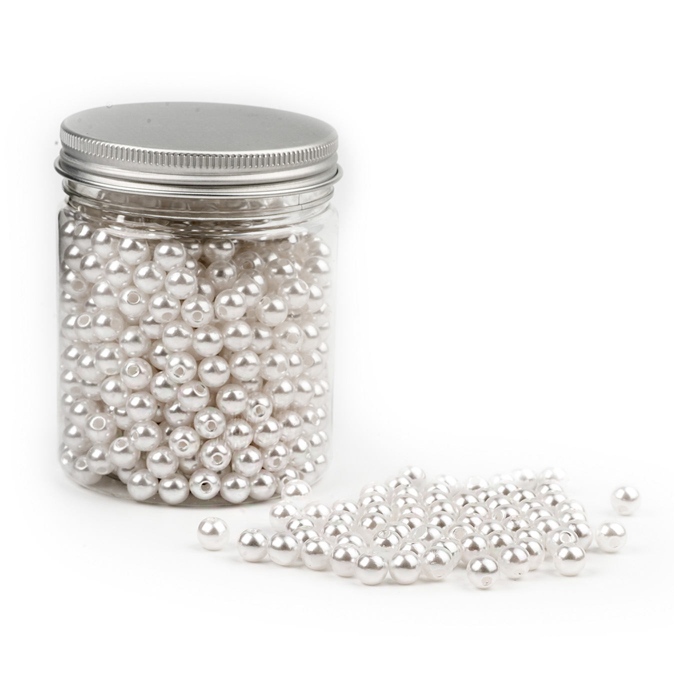 Dekoperličky pvc 8mm/150g  bílá