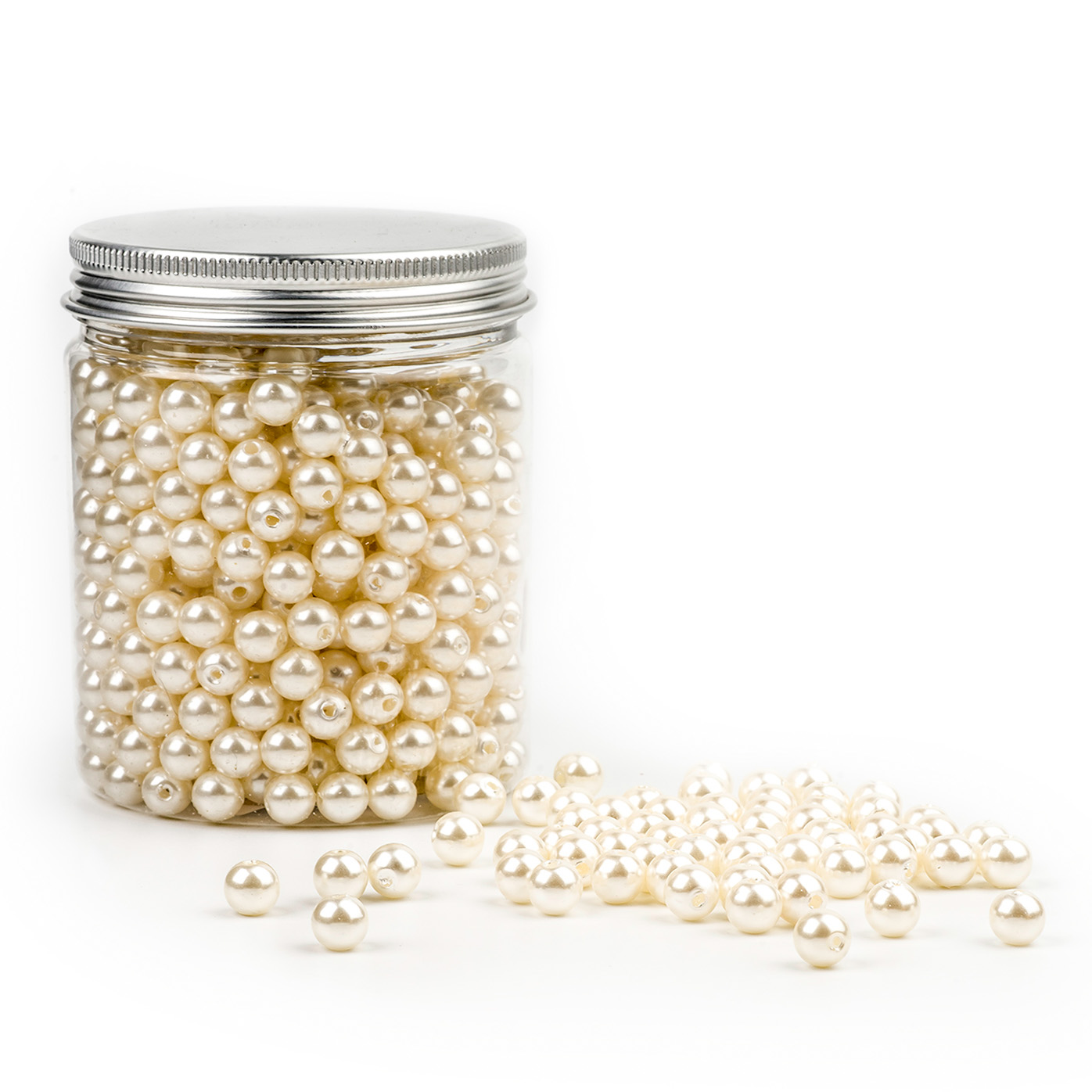 Dekoperličky pvc pr.10mm/150g krémová