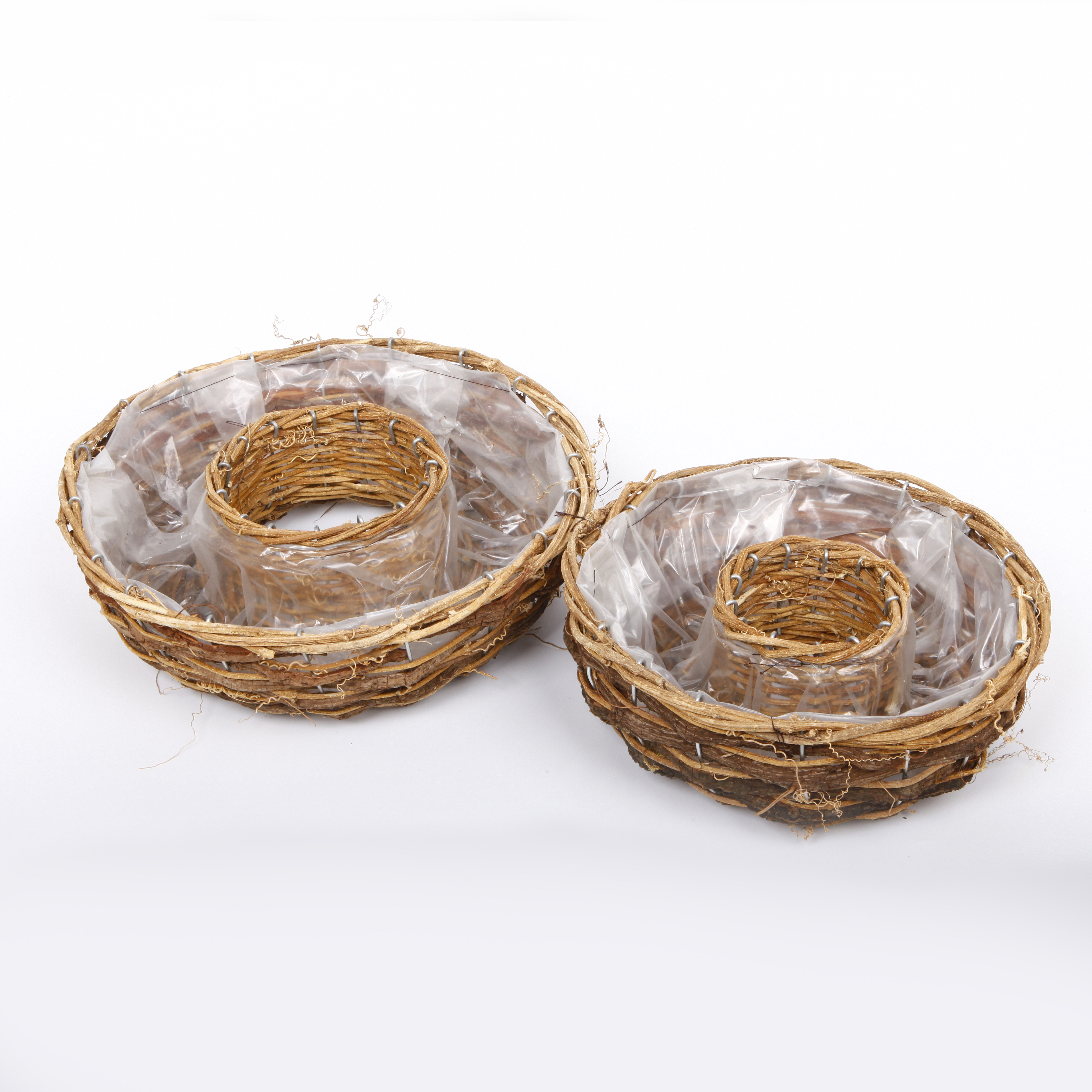 Proutí obaly kruh pr.30-20cm natural S/2