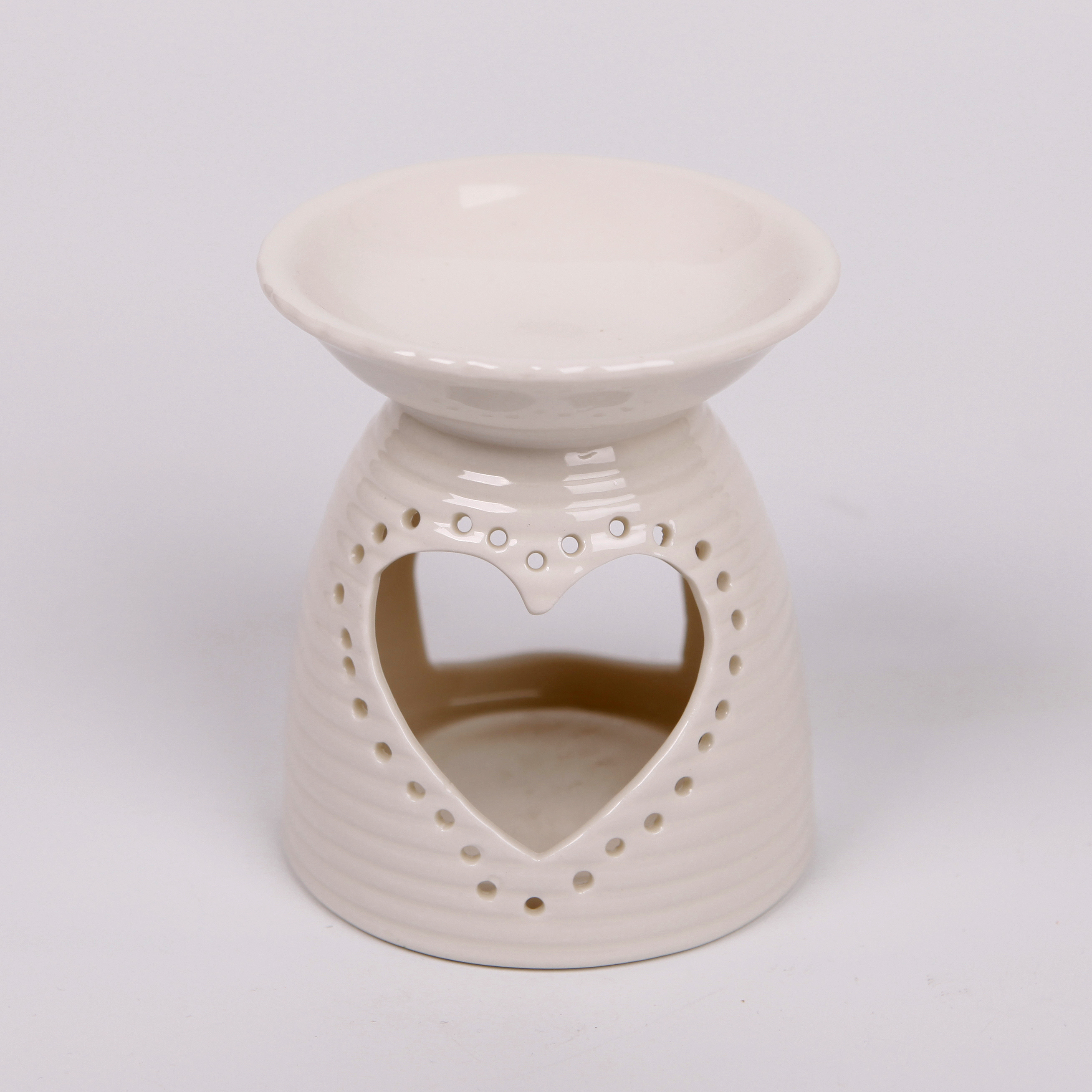 Aromalampa porcelán v.11,6 cm bílá