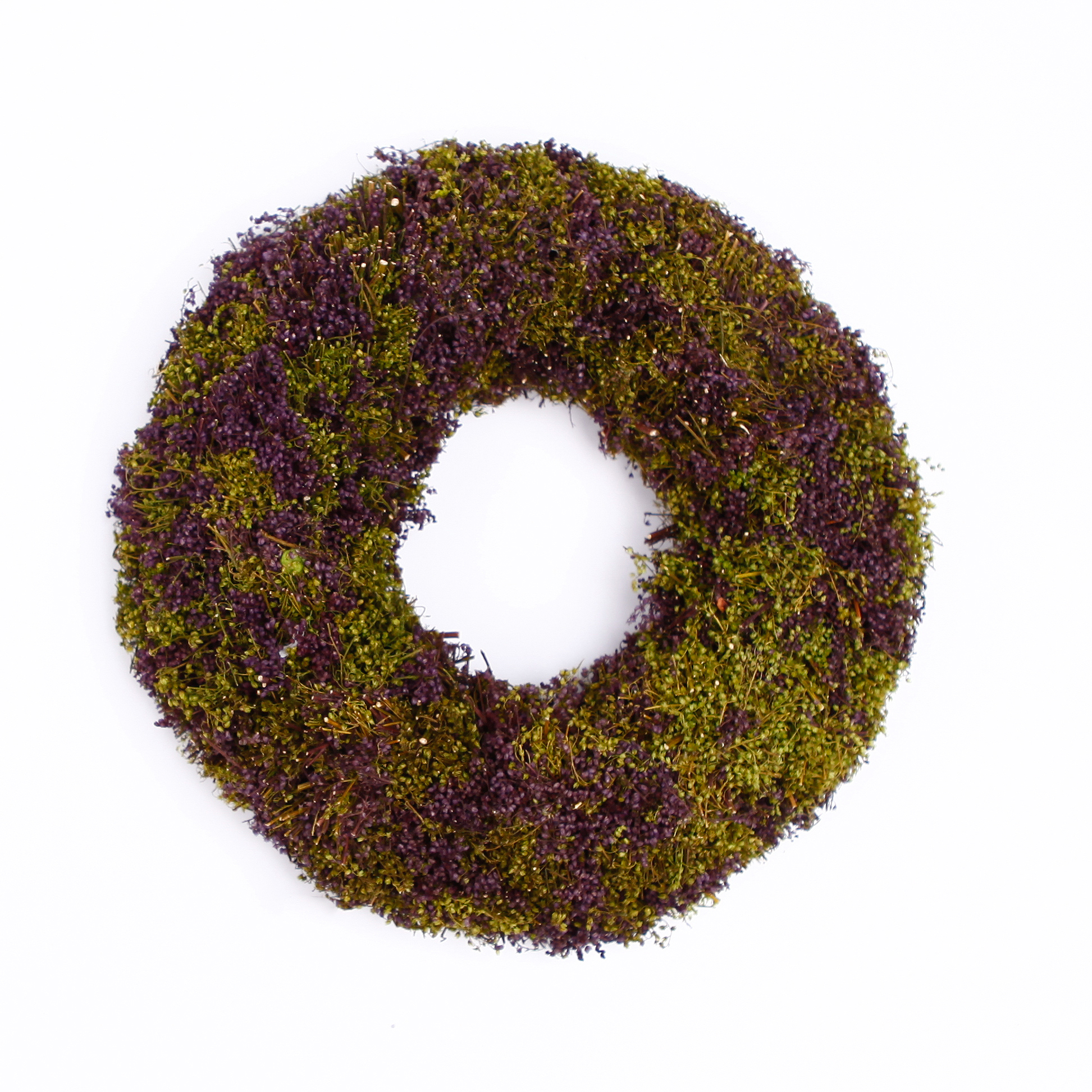 Věnec proutí pr.22x4cm natural/zelená