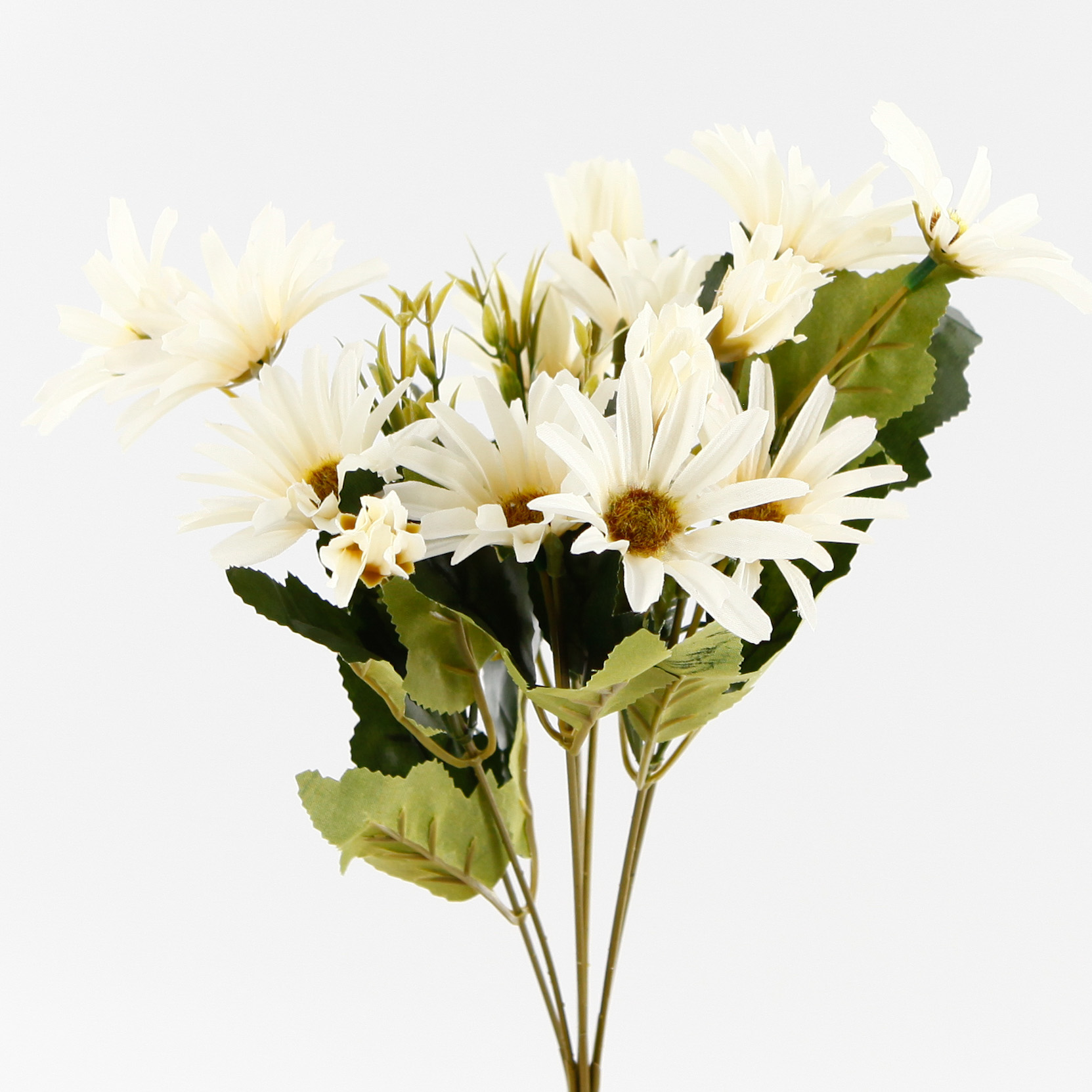 Kopretina kytice v.34cm krémová