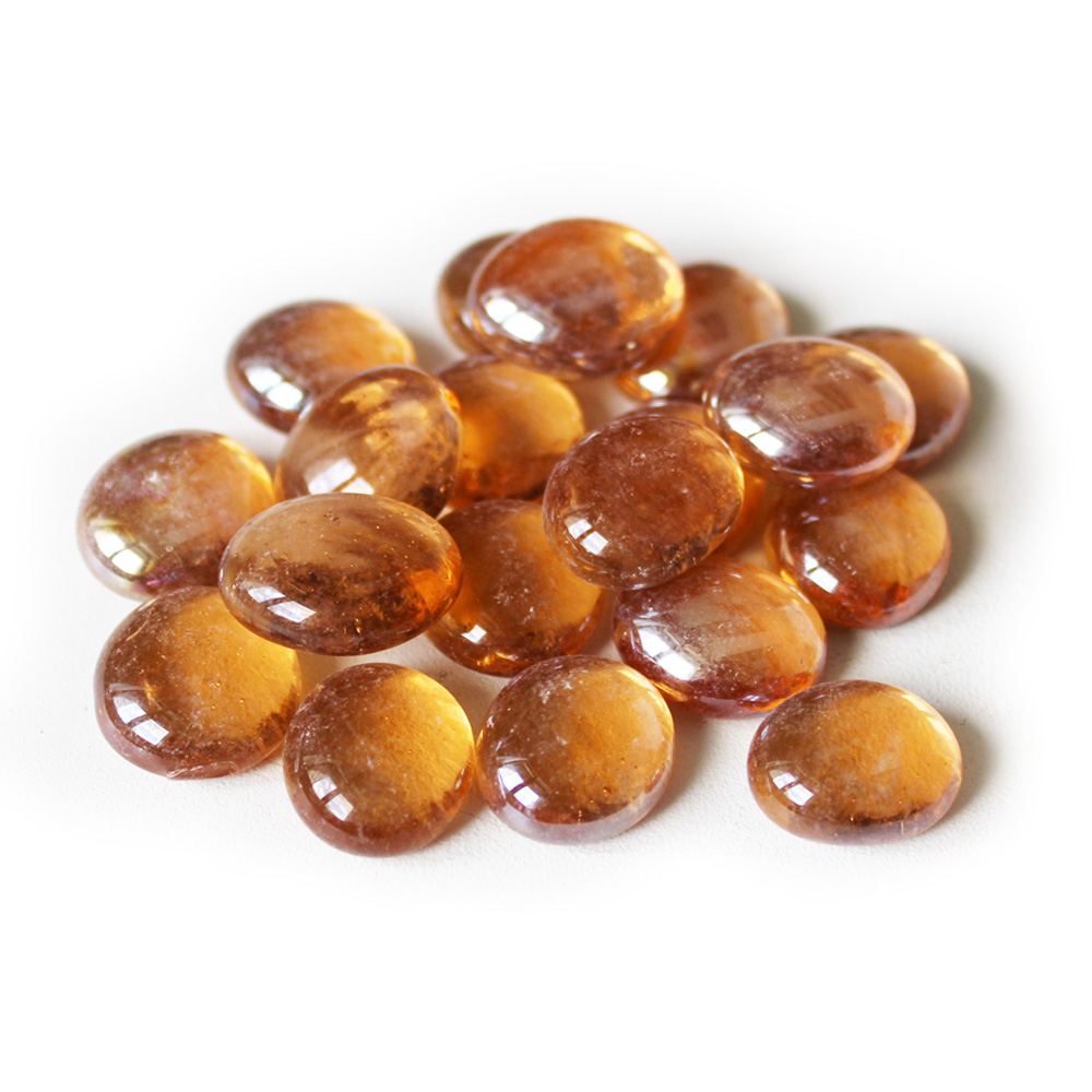 Nugety sklo pr.17-19mm/600g losos čirá