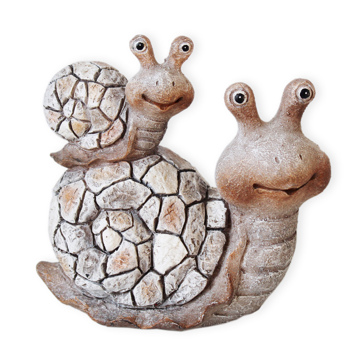 Šnek keramika v.15,5x8cm natural