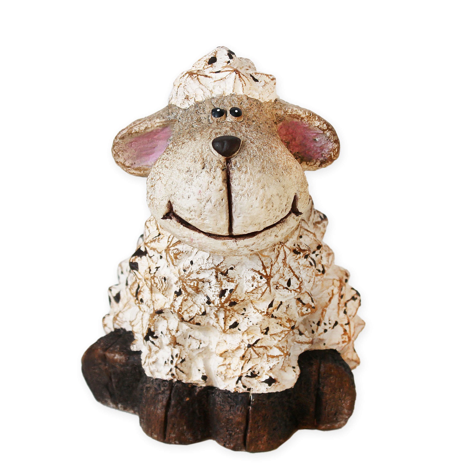 Beránek keramika v.14,2cm natural