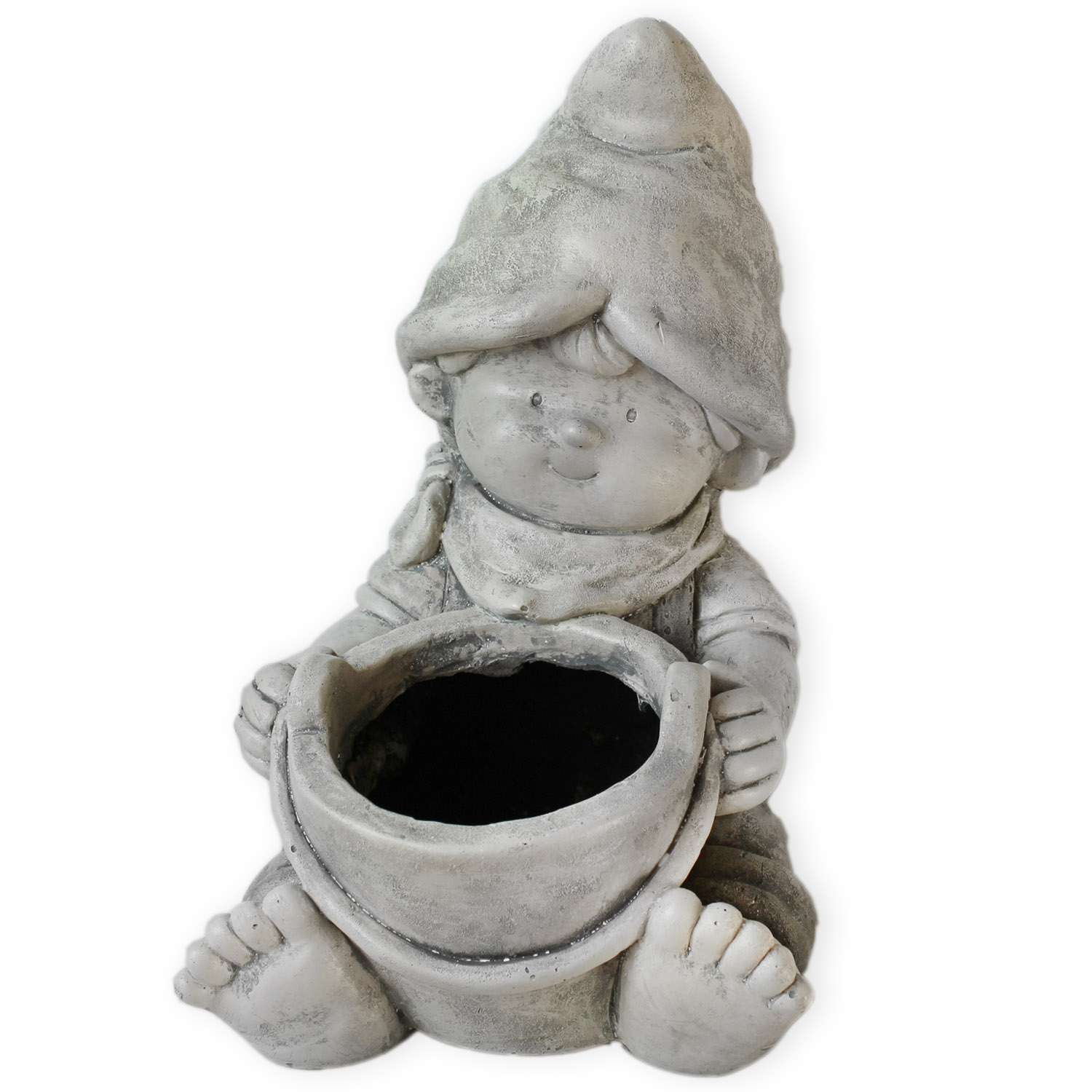 Obal polyresin Kluk v.33x22cm šedý