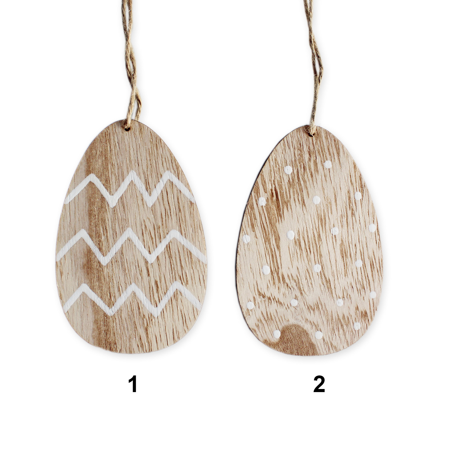 Vajíčka dřevo závěs v.10x6,5cm mix