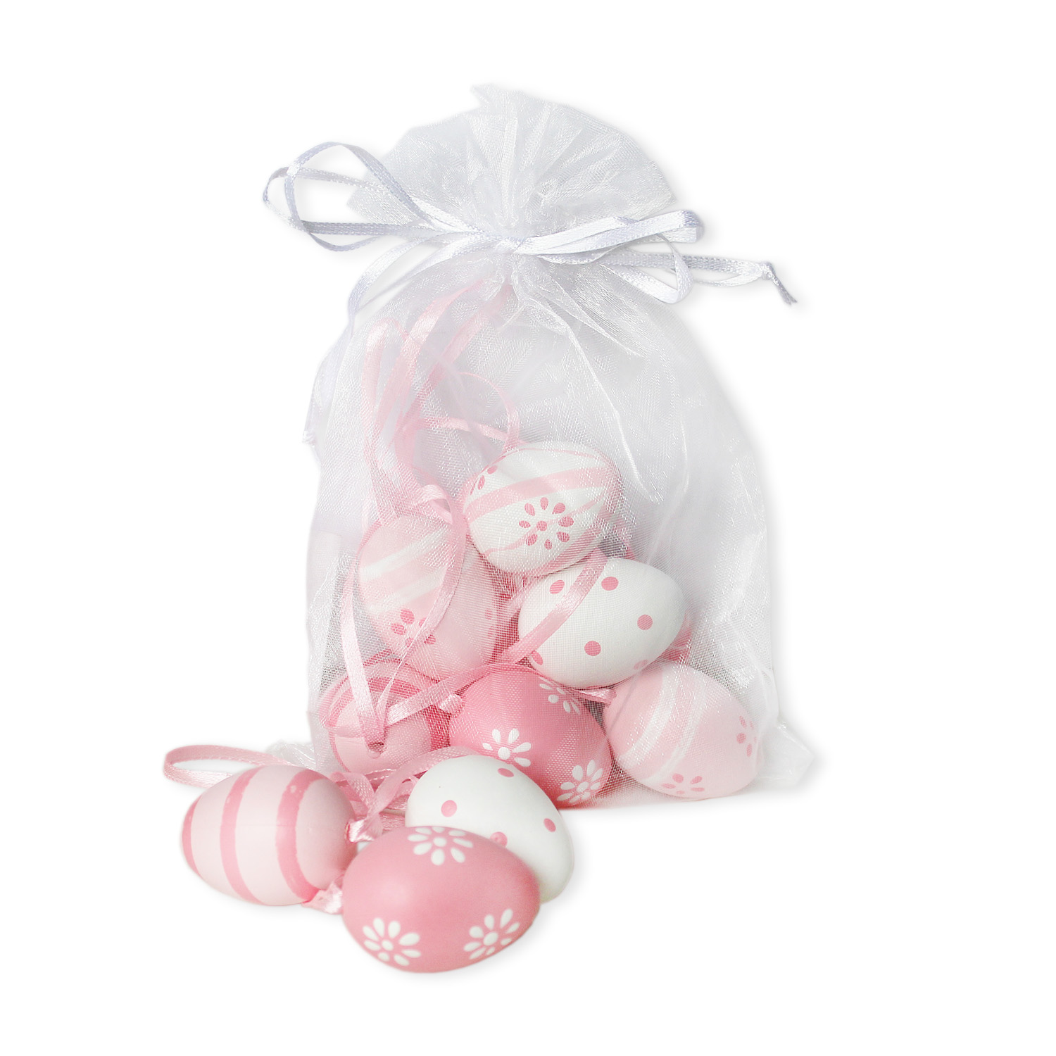 Vajíčka závěs pvc pr.4cm růžová S/12