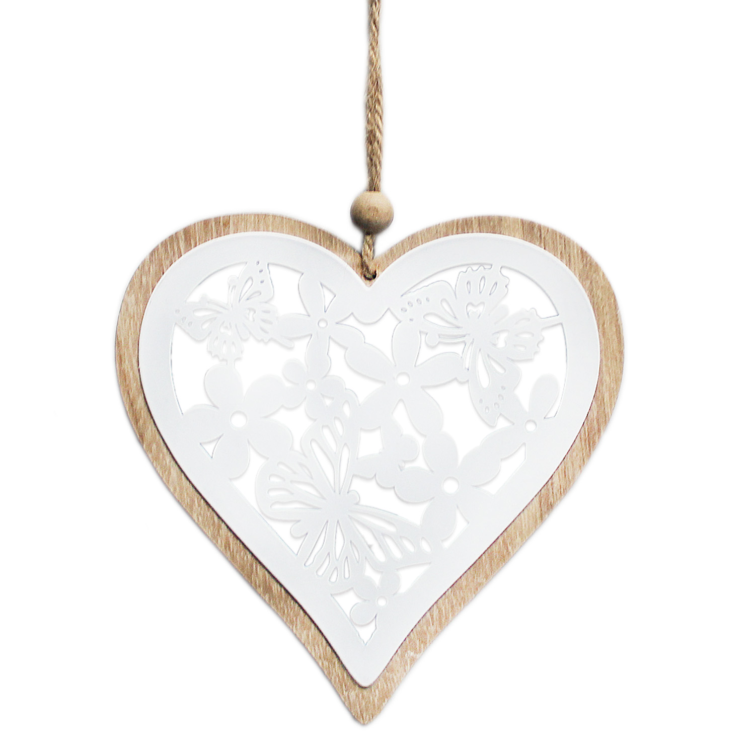 Srdce závěs dřevo pr.17cm