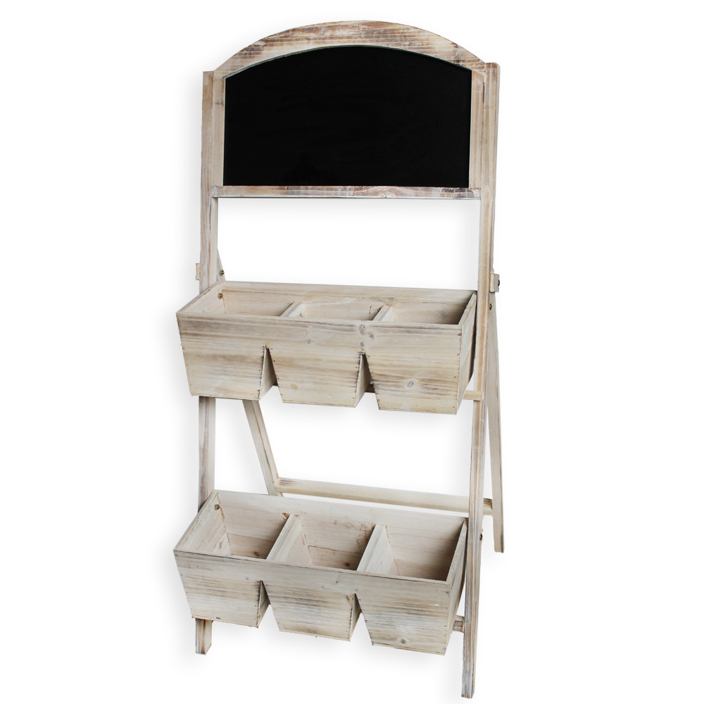 Prodejní stojan dřevo v.115,5x52cm patina