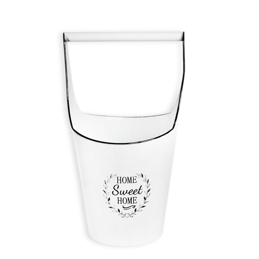 Vědro plech v.44x24cm bílé