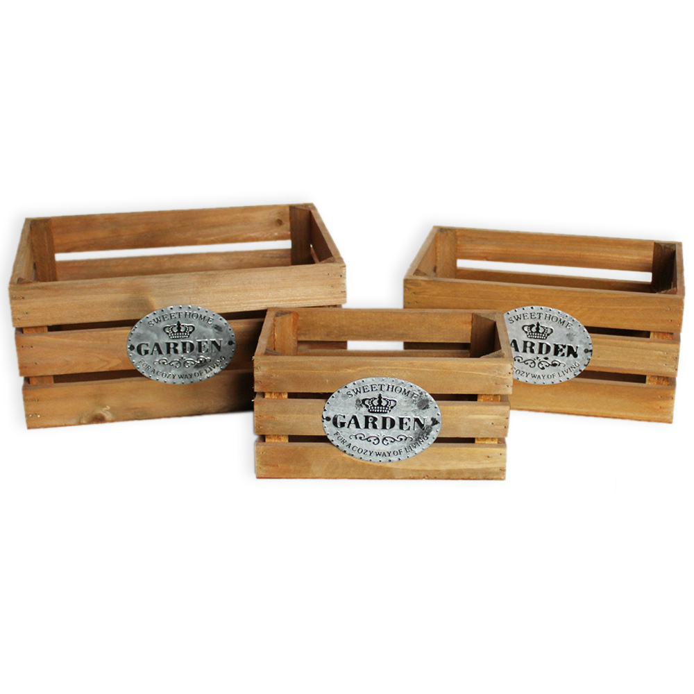 Bedýnky dřevo dl.31x21cm natural S/3