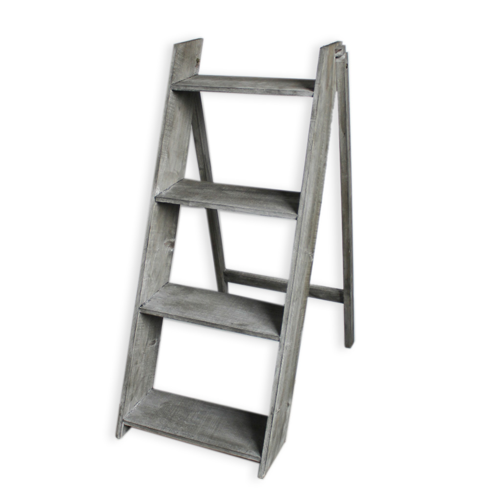 Stojan dřevo v.85x36,5cm šedý