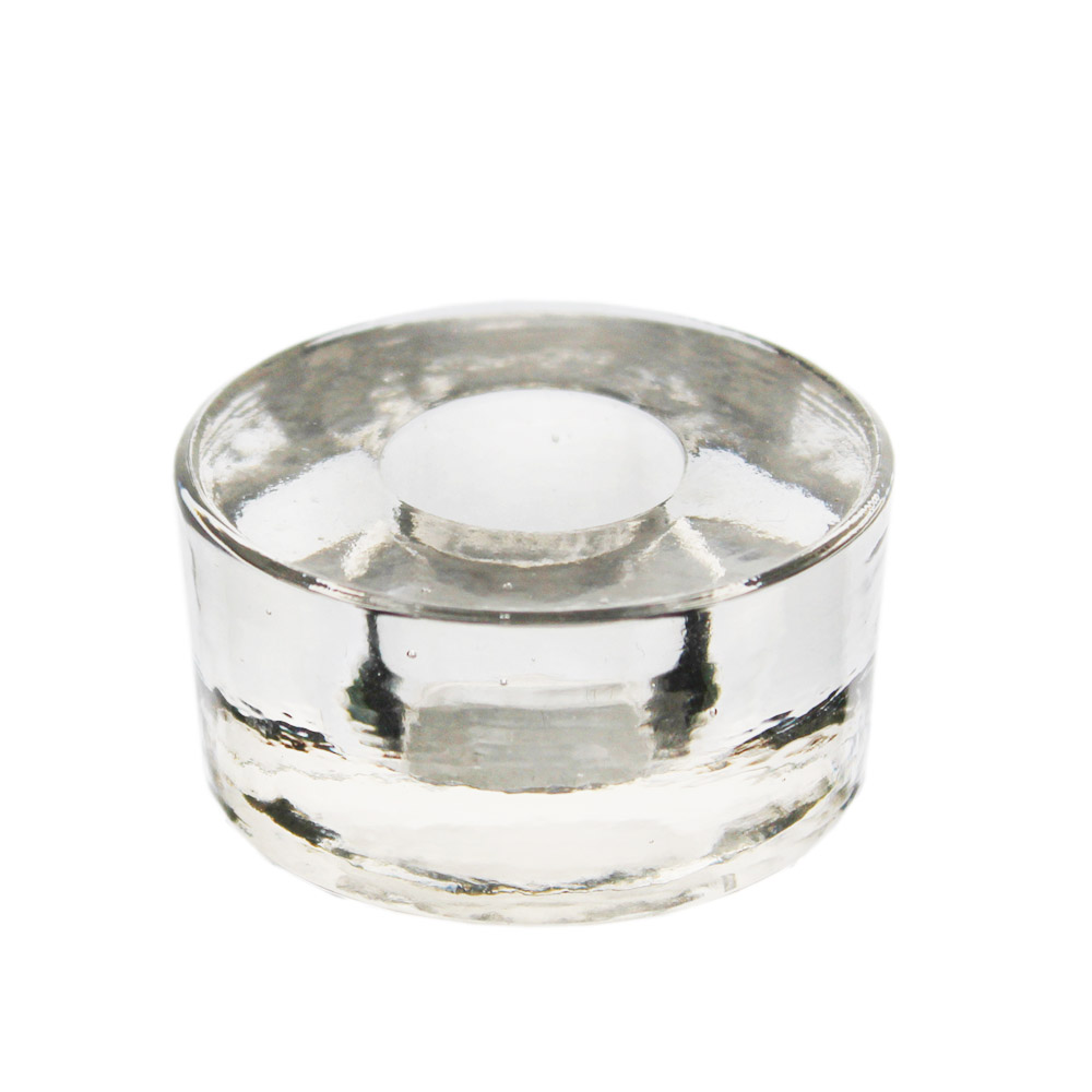 Sklo svícen puk pr.5,4x2,7cm čirý