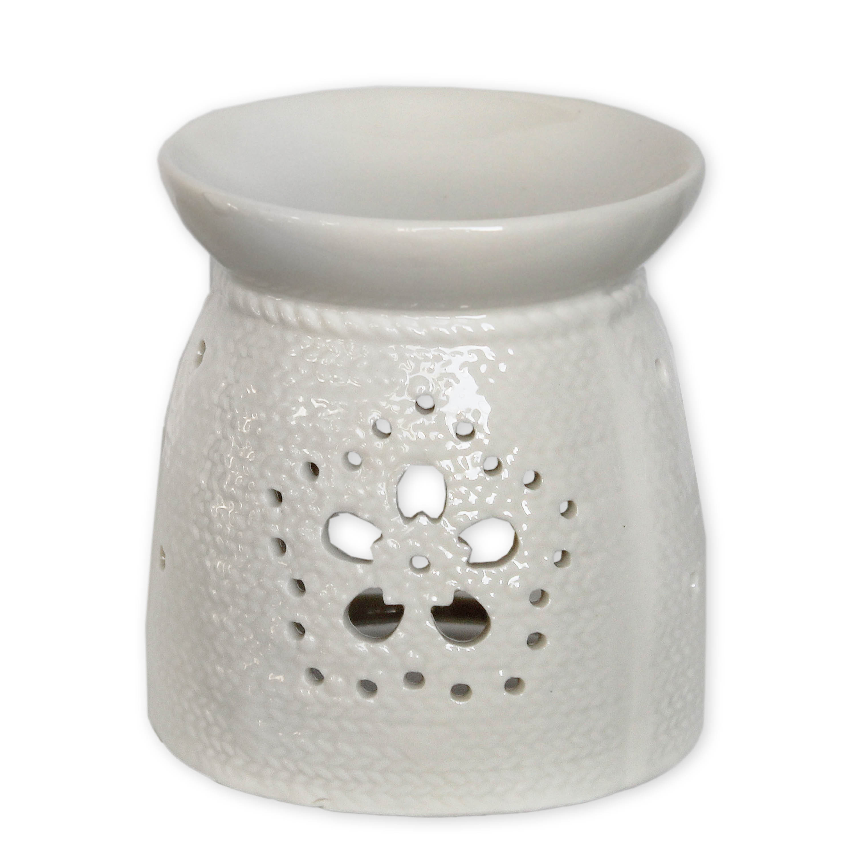 Aromalampa porcelán v.11cm bílá