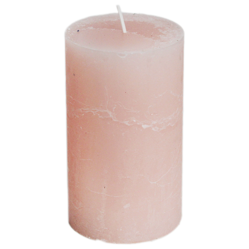 Svíčka Rustik pr.70x120mm lososová