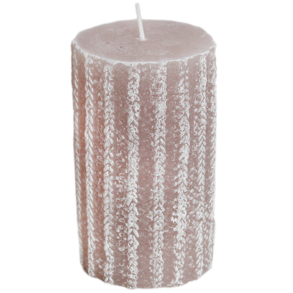 Svíčka Rustik pr.70x120mm svetr krémová