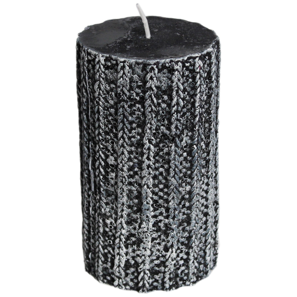 Svíčka Rustik pr.70x120mm svetr černá