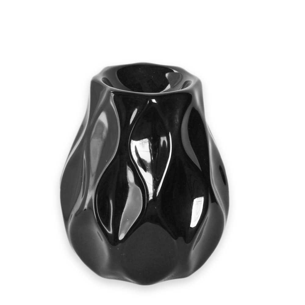 Aromalampa porcelán v.9cm černá