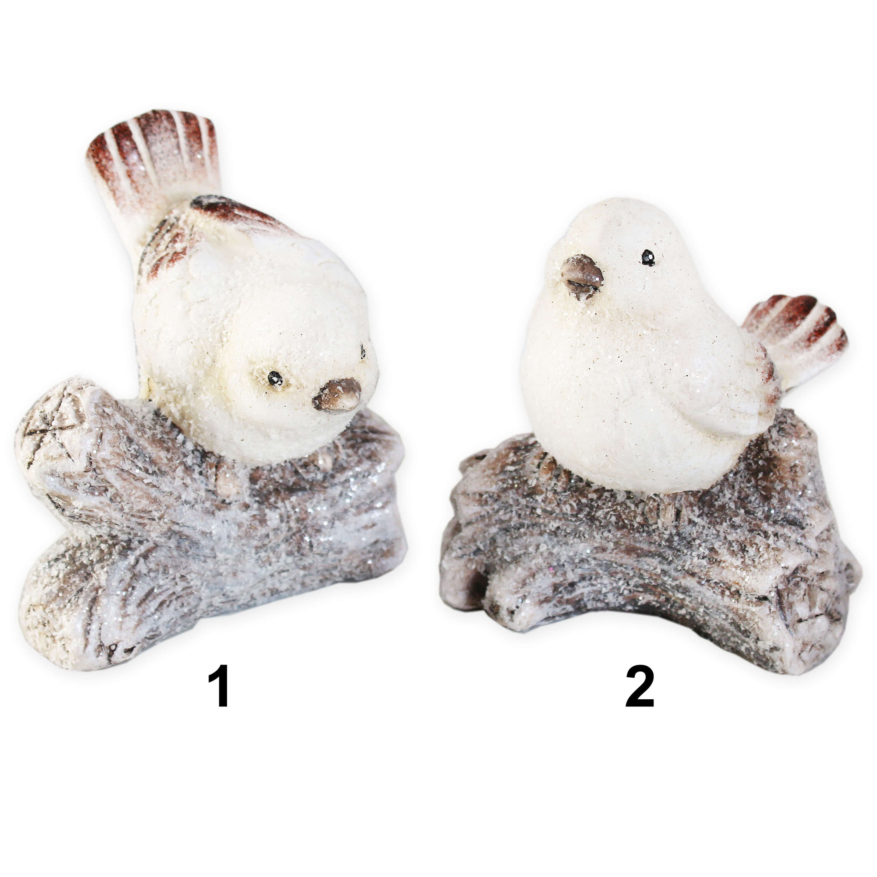 Ptáček keramika na větvi v.10cm