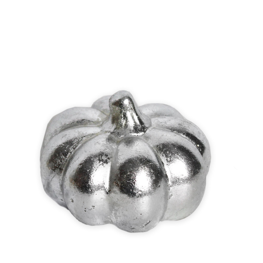 Dýně polyston v.7,7x5,3cm stříbrná