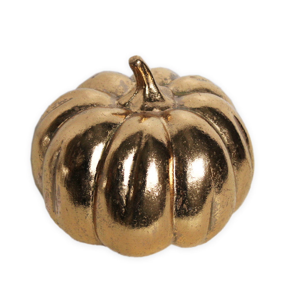 Dýně polyston 12,6x11cm zlatá