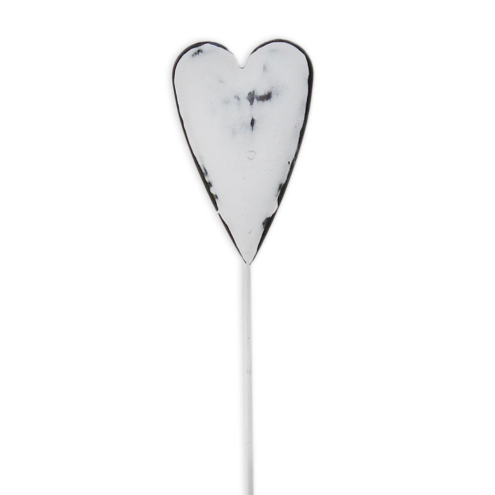 Srdce zápich plech 4,3/27cm mix