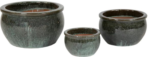 Obaly Bavaria green  pr.47cm S/3 keramika