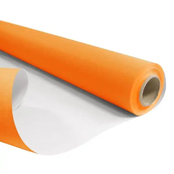 Papír kraft oranž/bílá role 0,79x40m