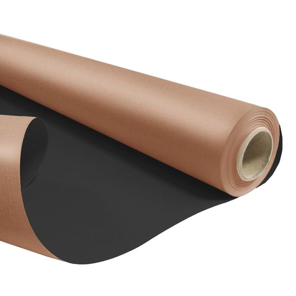 Papír kraft metallic bronz/černá role 0,80x40m