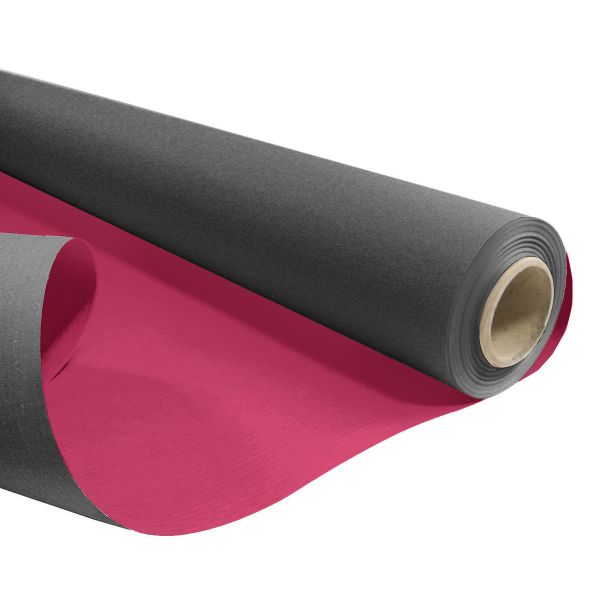 Papír kraft tm.šedá/tm.růžová 0,79x40m