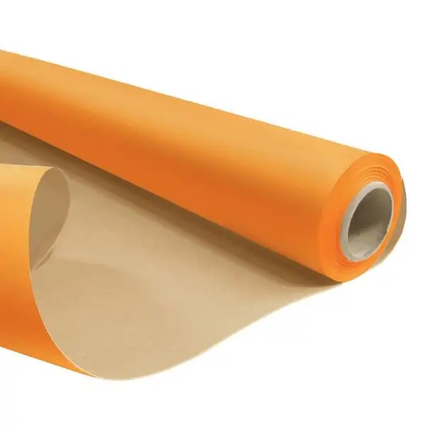 Papír kraft voděodolný oranžový/natur role 0,79x 25m