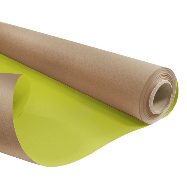 Papír kraft sv.hnědá/zelená role  0,80 x 40m