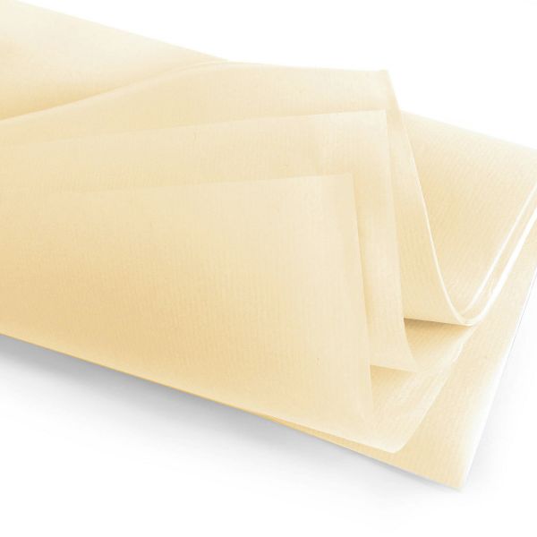 Papír hedvábný cream š.50x75cm, kraft efekt S/240ks