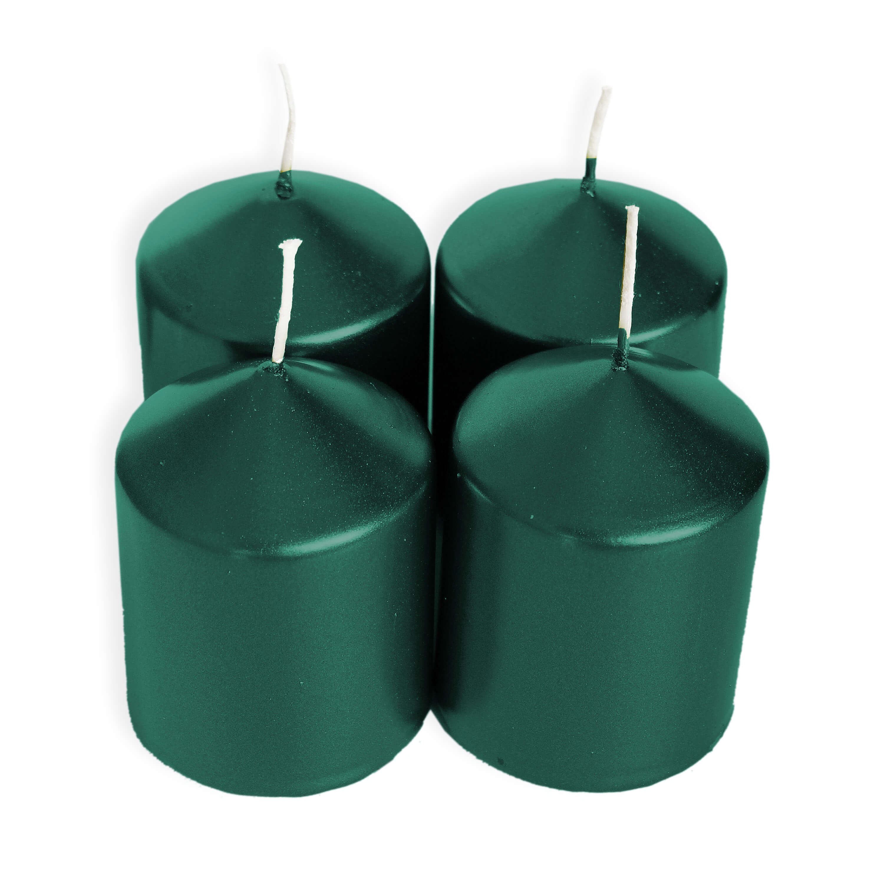 Svíčky adventní pr.60x80mm smaragd lak
