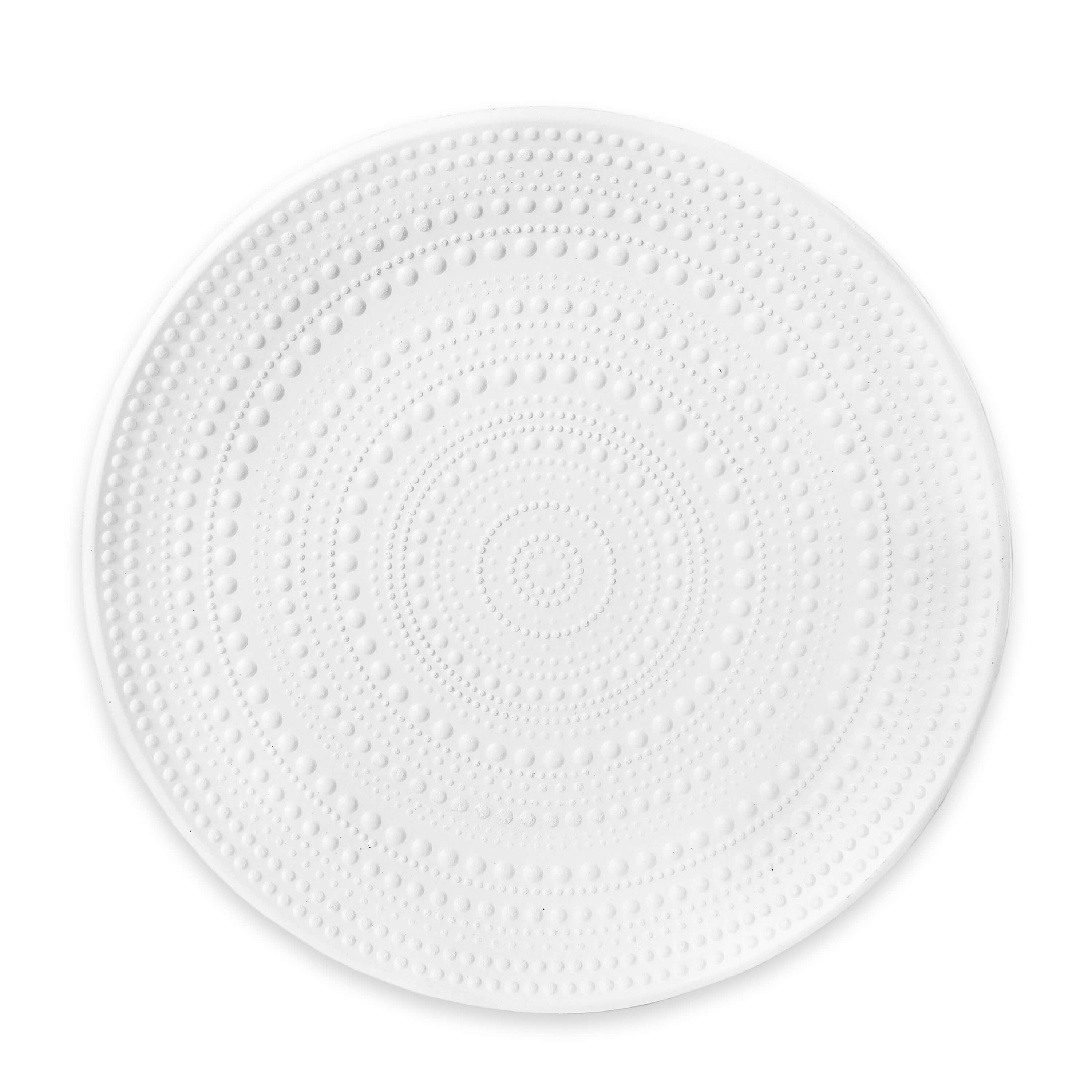 Talíř dřevo pr.39cm bílá