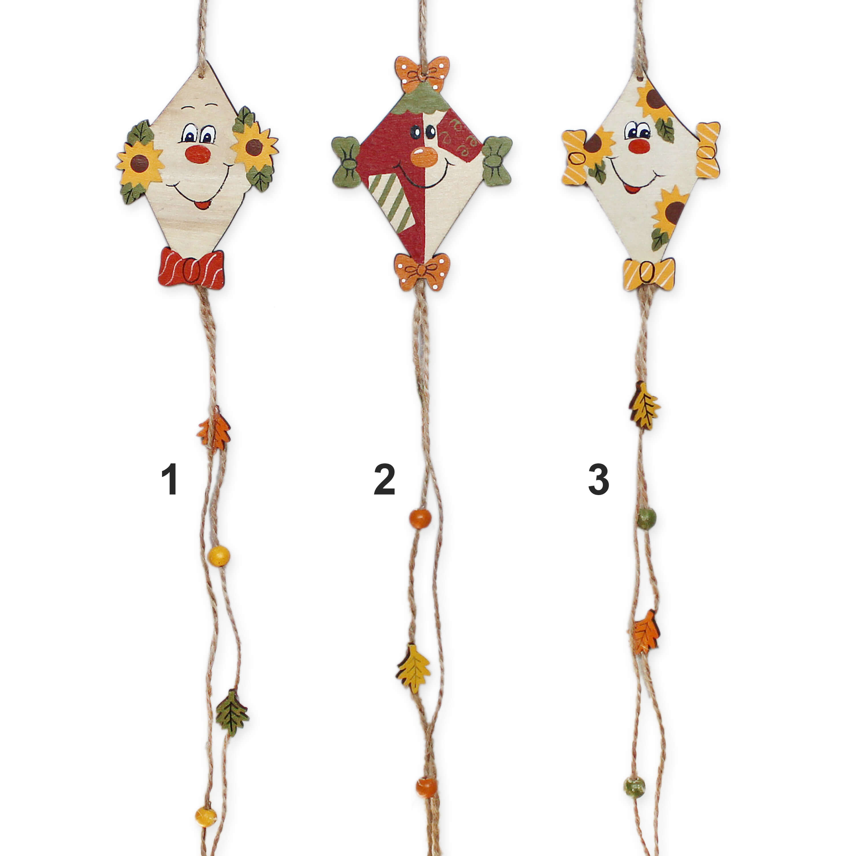 Drak dřevo závěs dl.49cm mix