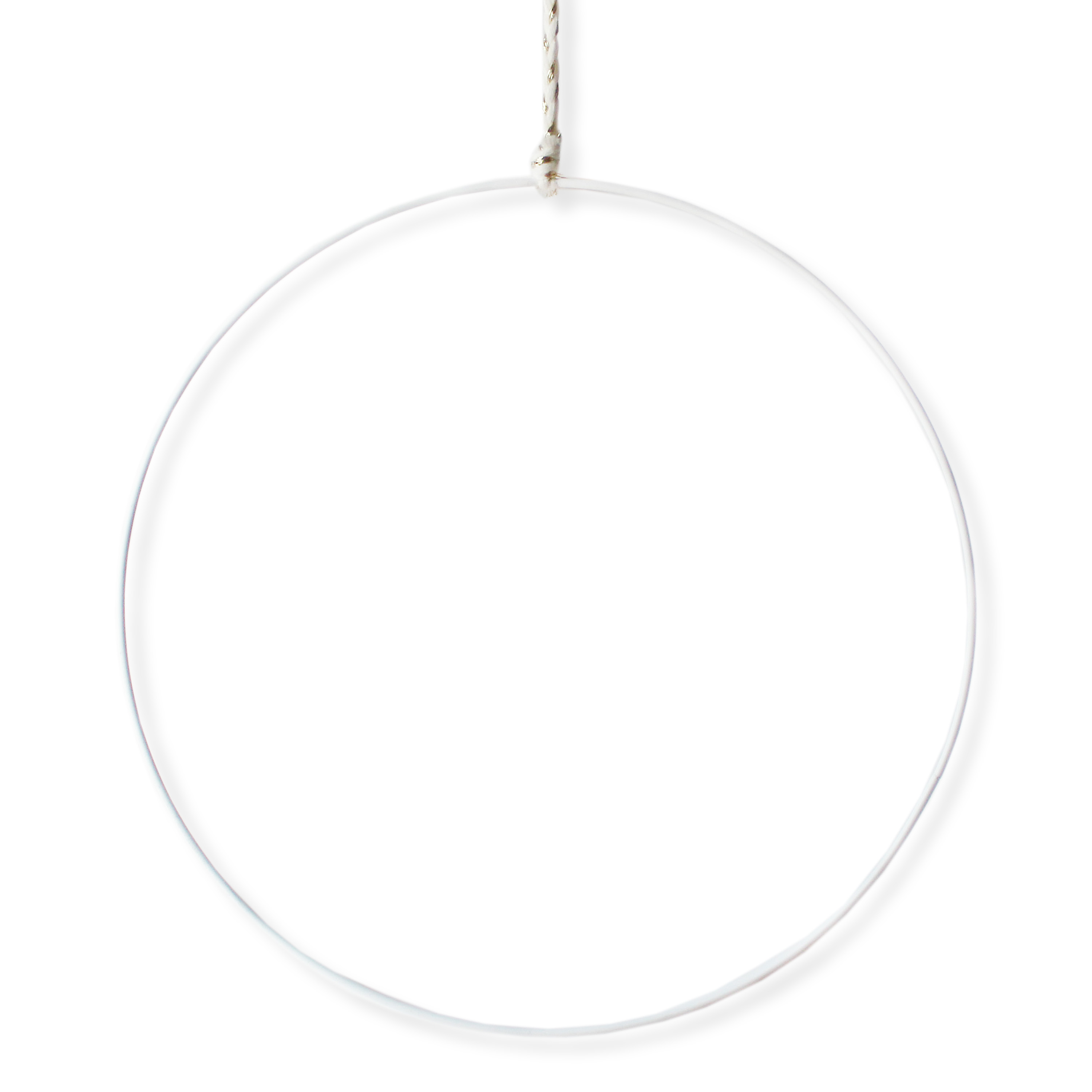 Kruh kov pr.40cm bílý