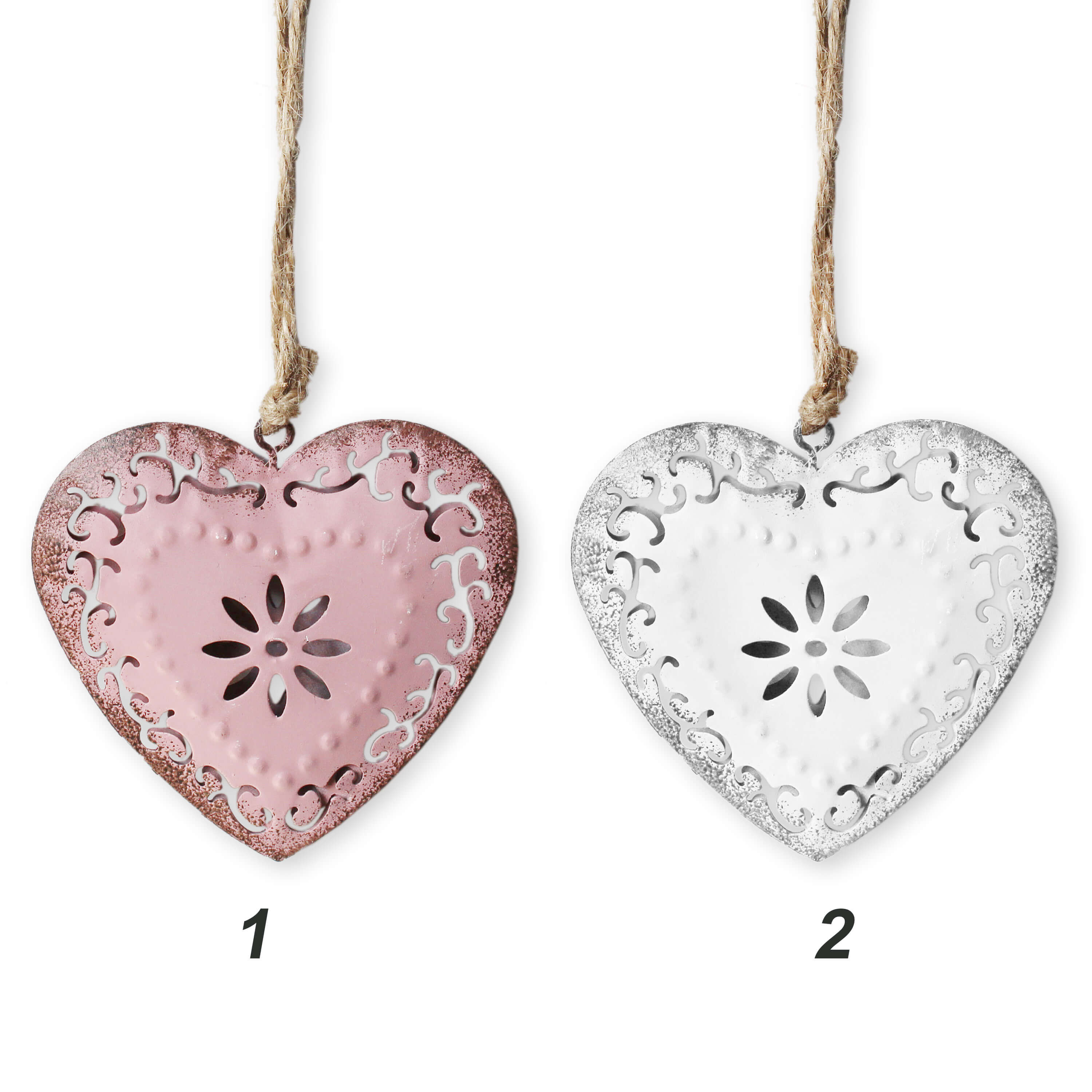 Srdce závěs plech pr.7,5cm mix