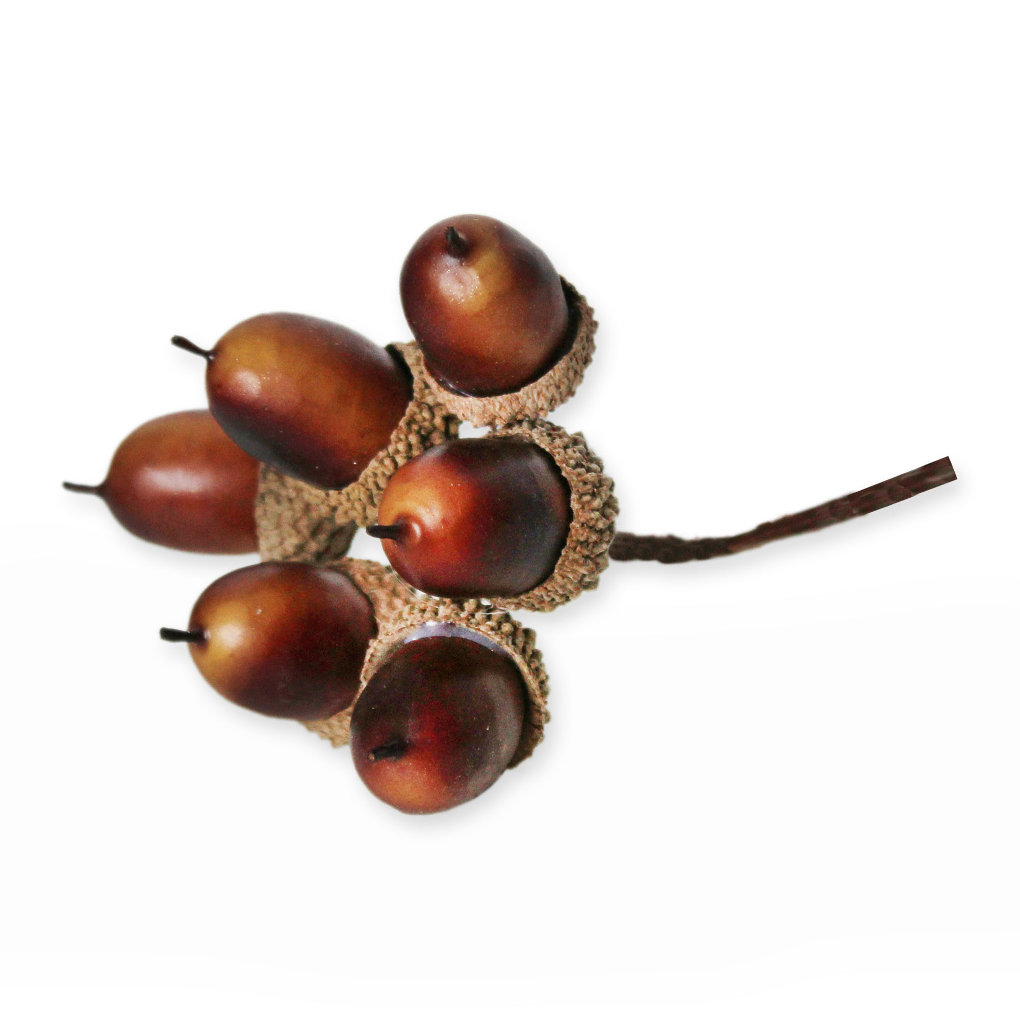 Žaludy zápich pvc pr.3cm hnědé