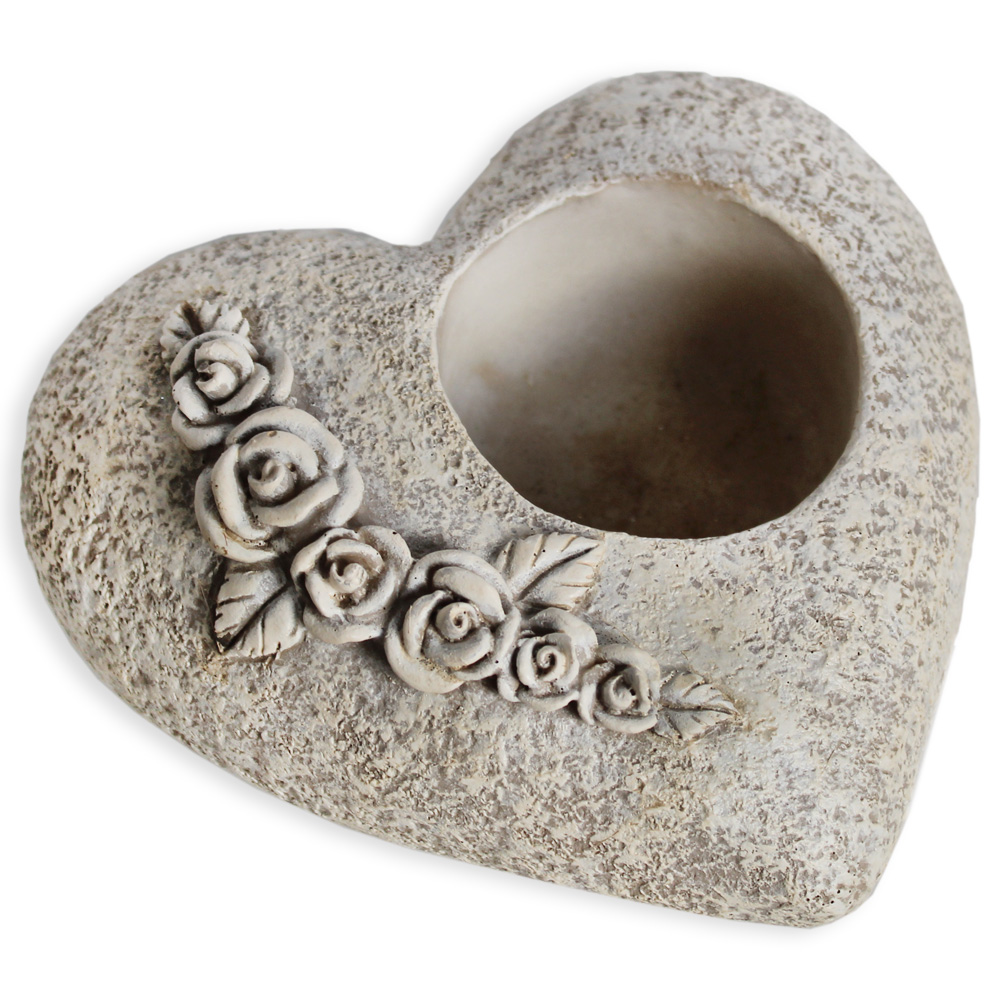 Srdce svícen polyresin pr.16,5cm