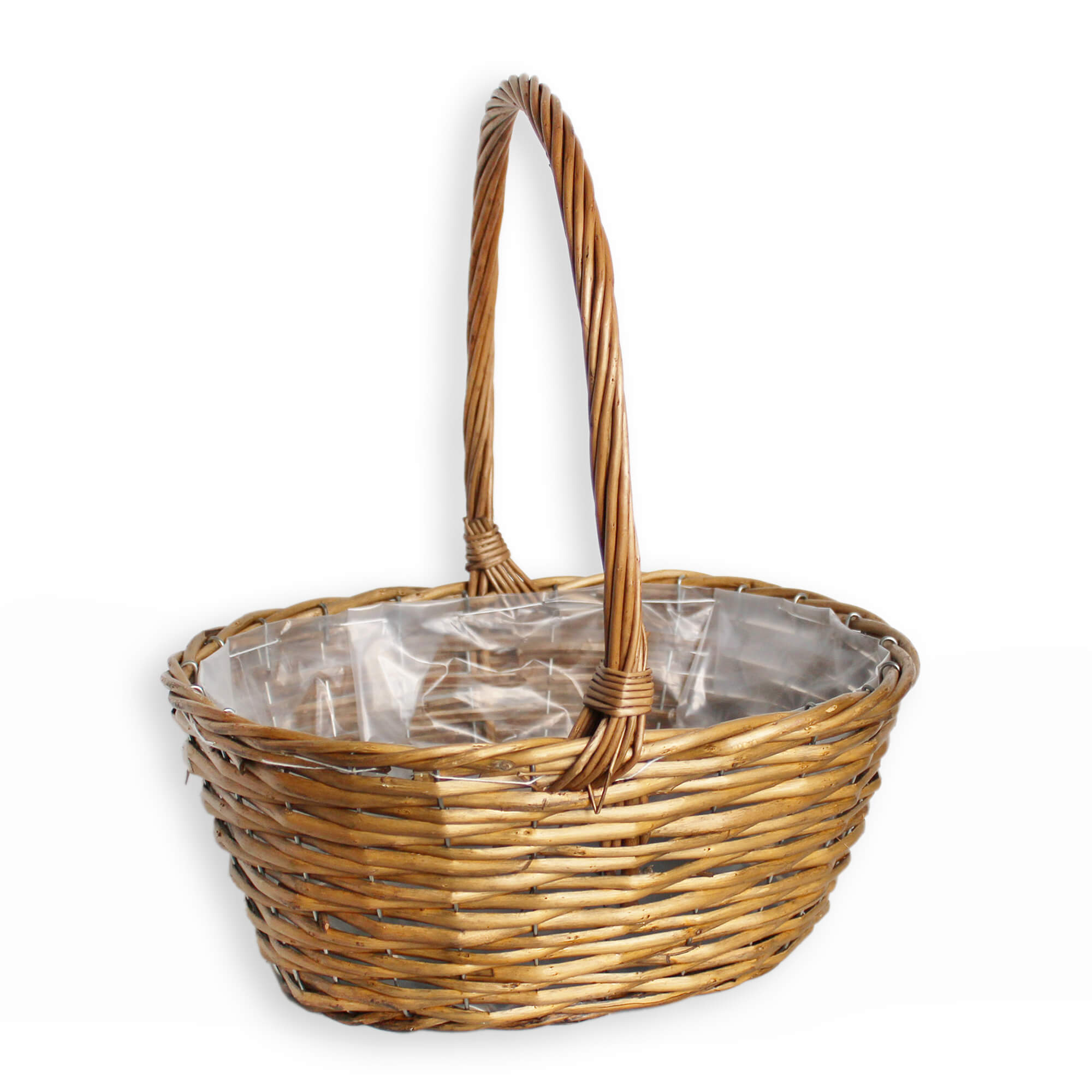 Proutí koš s uchem dl.27x20x31cm natural