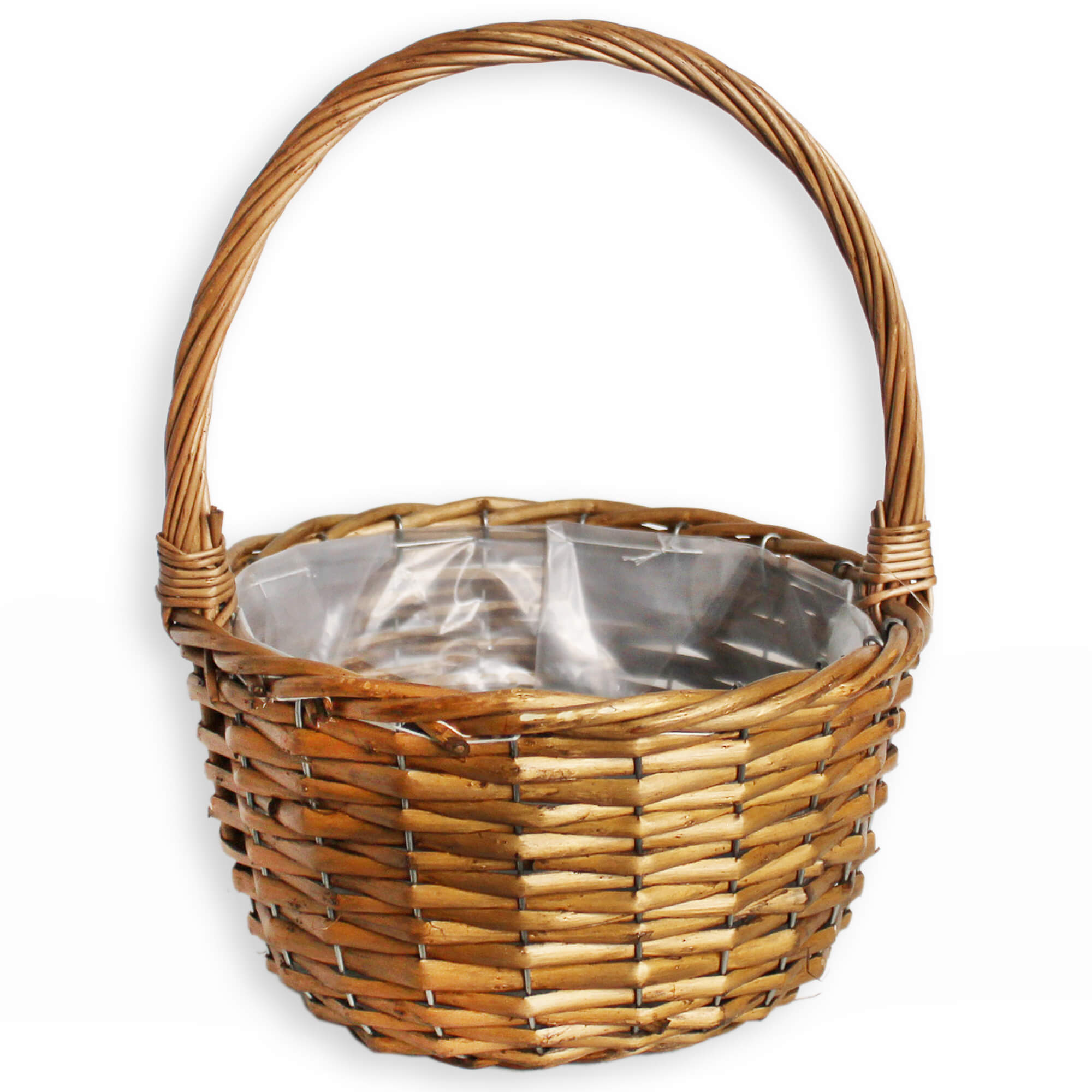 Proutí koš s uchem pr.22,5x30cm