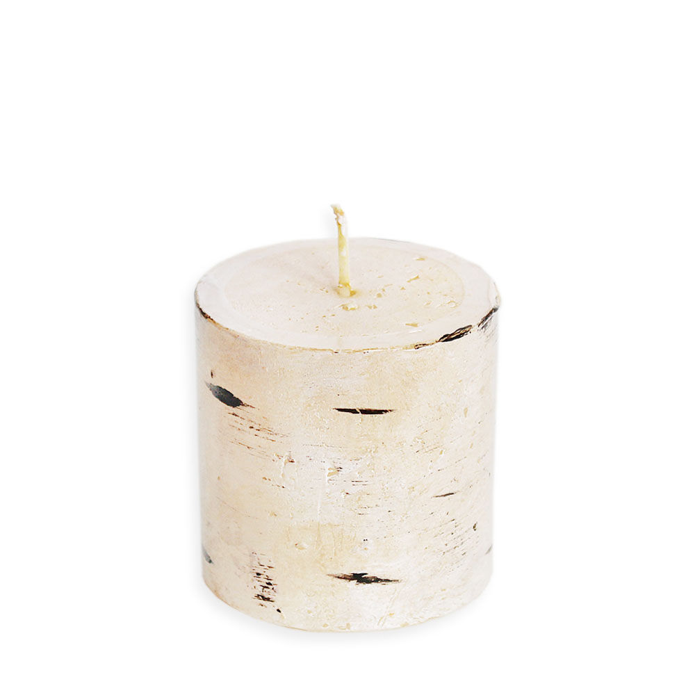 Svíčka Rustik válec pr.60x60mm bříza