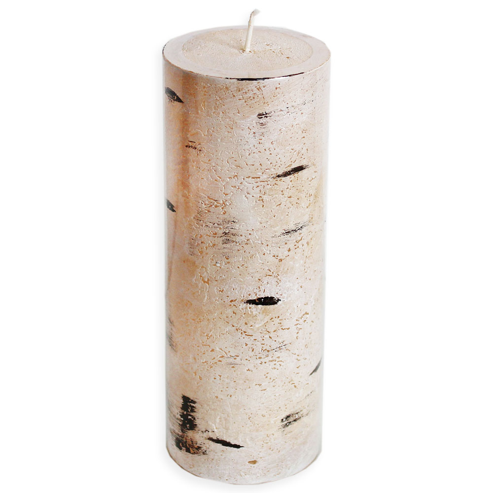 Svíčka Rustik válec pr.60x160mm bříza
