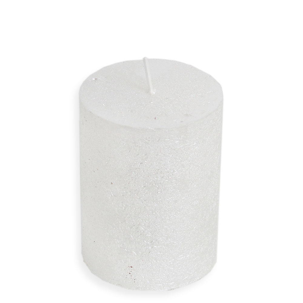 Svíčka Rustik válec pr.60x80mm bílý lak