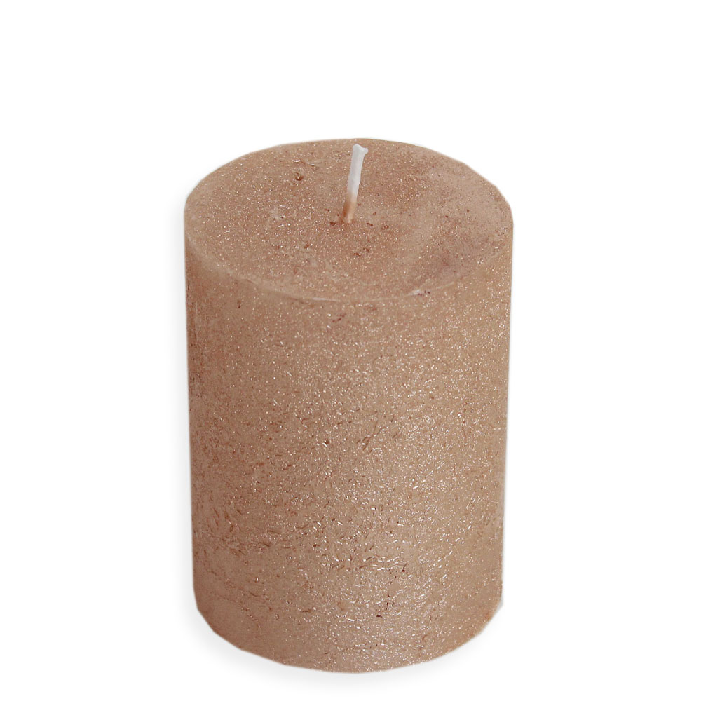 Svíčka Rustik válec pr.60x80mm broskev lak