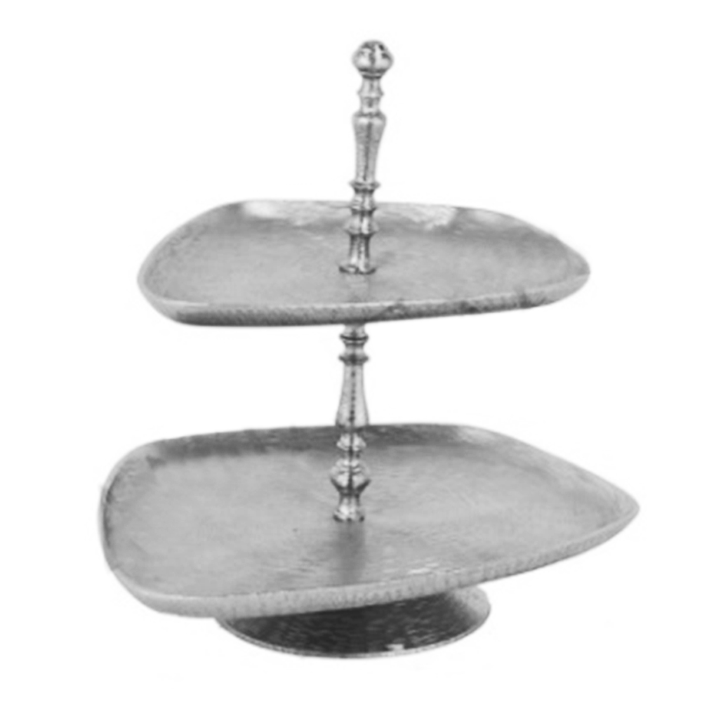 Etažér kov v.39x42cm nickel