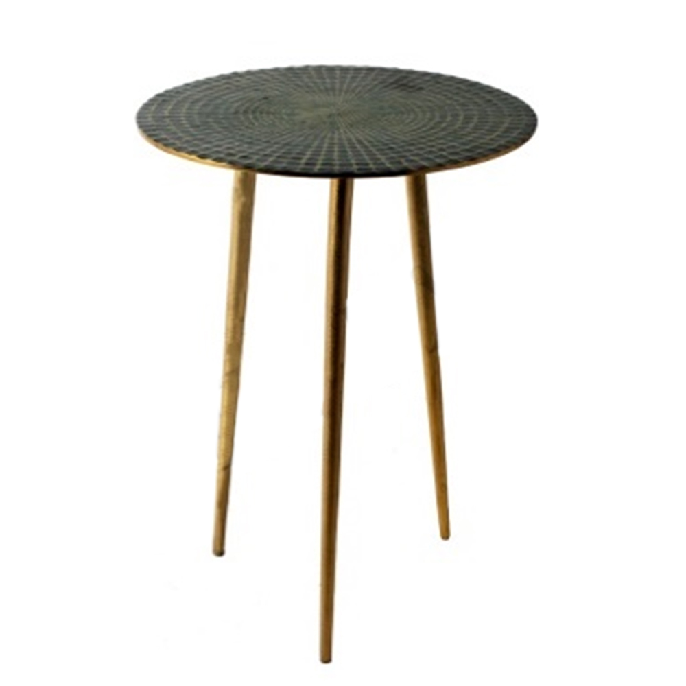 Stolek kov v.48x41cm zelený