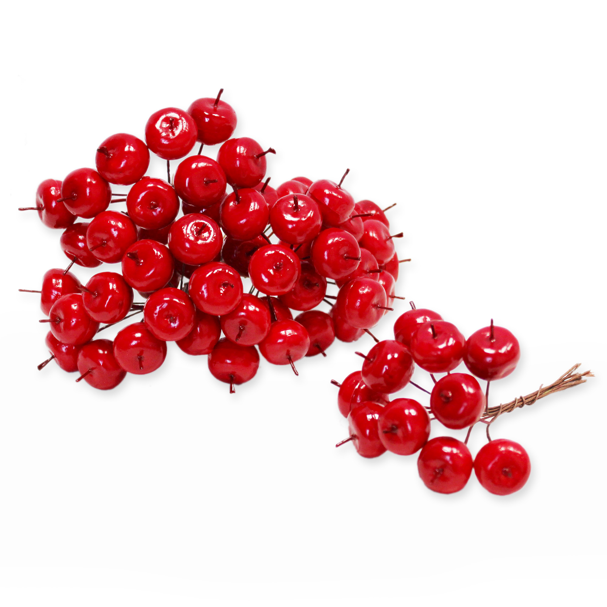 Jablka umělá zápich pr.1,8cm červená S/60